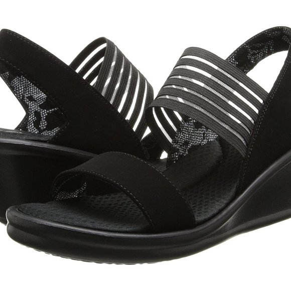 SKECHERS Rumblers-Sci-Fi Women's Wide Width Casual Wedge Sandals - Picture 2 of 7